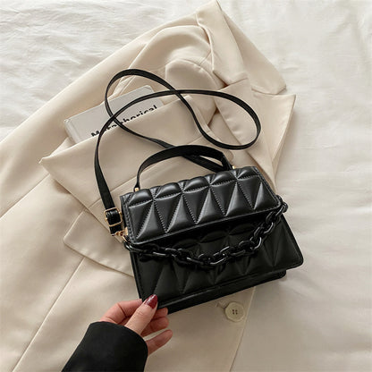 Quilted Mini Satchel Handbag Acalora