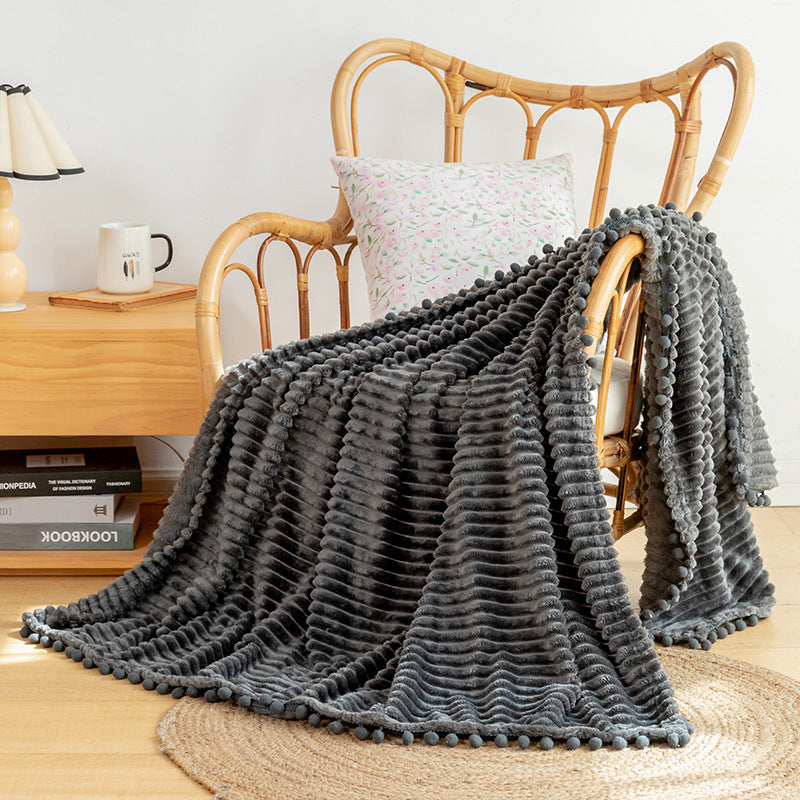 Unisex Cozy Textured Throw Blanket