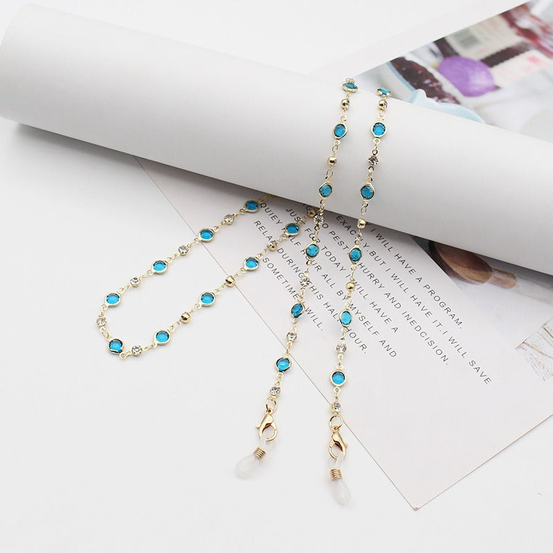 Elegant Crystal-Embellished Eyewear Chain Acalora 1788159829