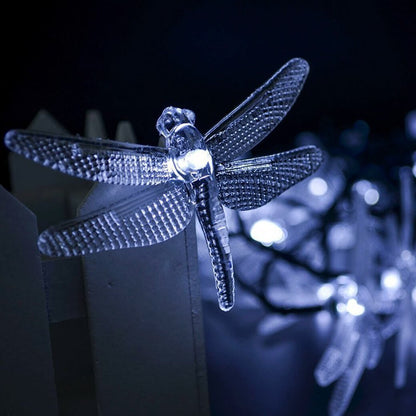 BowLift | Outdoor Solar Dragonfly Waterproof LED Lights Festival Party Decoration String Lights