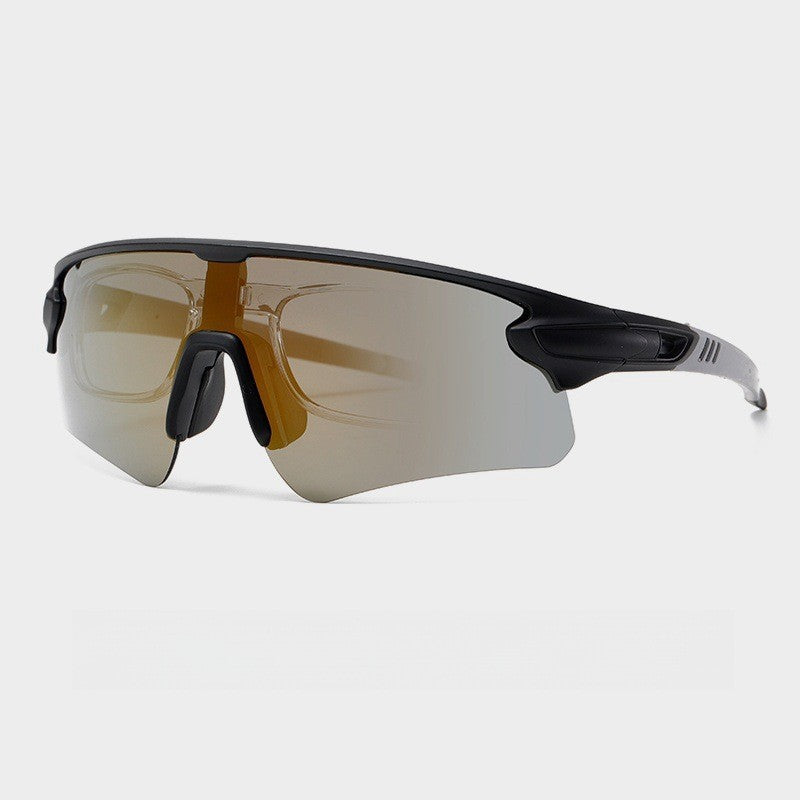 Unisex sporty high-performance sunglasses with aerodynamic design and adjustable nose pad Bowlift
