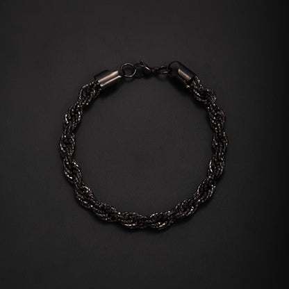 Braided Gold Statement Bracelet Acalora