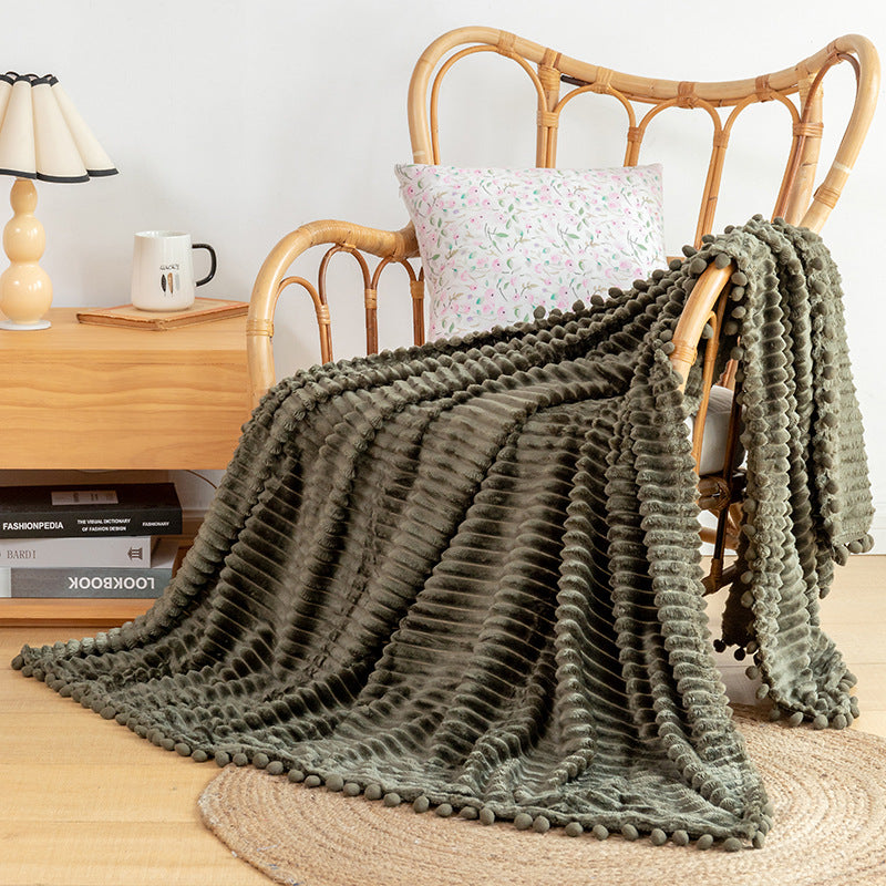 Unisex Cozy Textured Throw Blanket