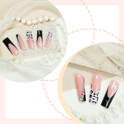 Artistic Press-On Nail Set with Creative Patterns Acalora