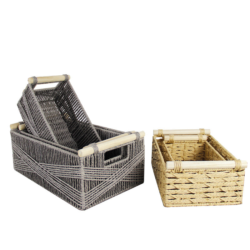 Woven Natural Storage Basket Acalora