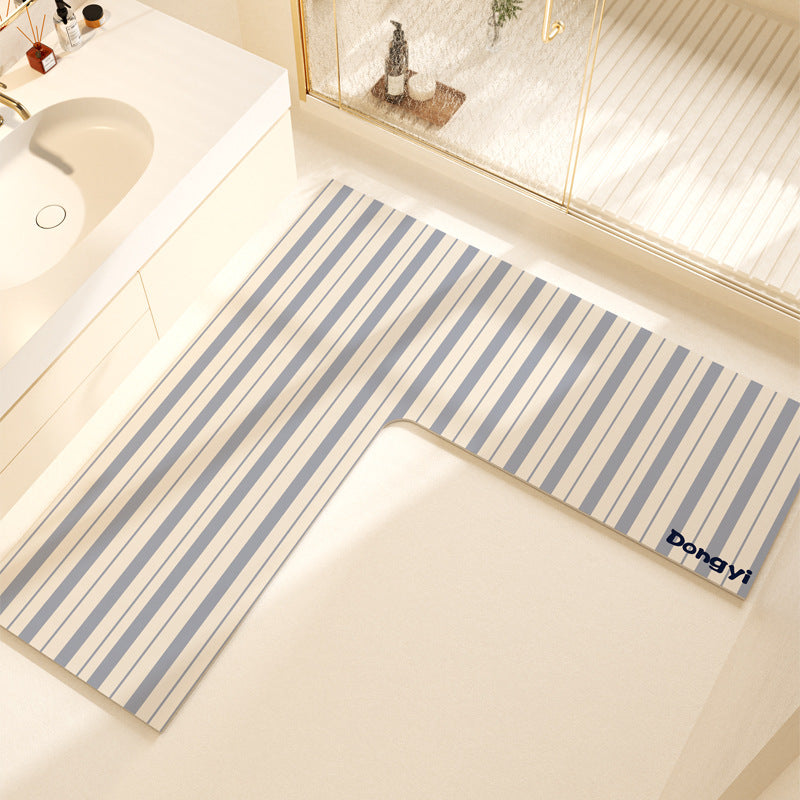 L-Shaped Soft Bath Mat