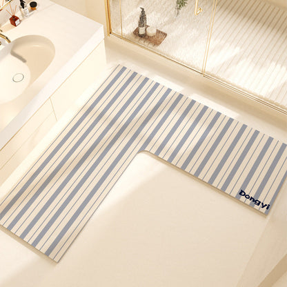 L-Shaped Soft Bath Mat