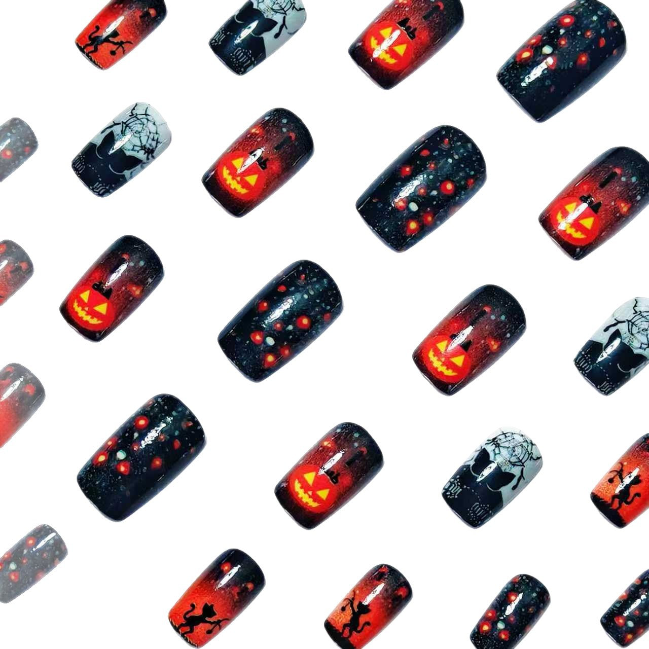 Halloween-Inspired Decorative Nail Art Acalora