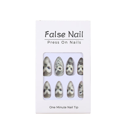 Artificial nails with owl design Acalora