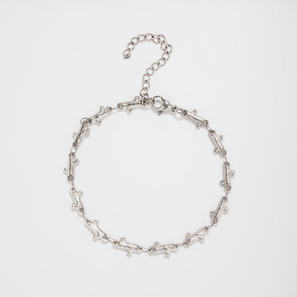 Intricate Textured Chain Bracelet Acalora