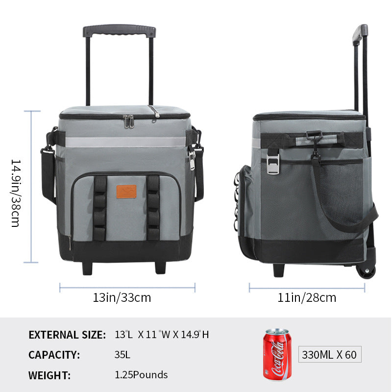 Women's travel cooler bag with extendable handle Karnz