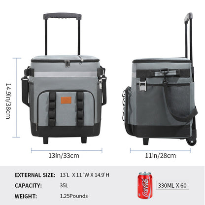 Women's travel cooler bag with extendable handle Karnz