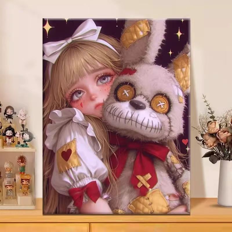 Whimsical Illustrated Fantasy Canvas Art