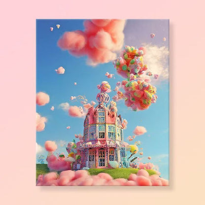Whimsical Fantasy Landscape Canvas Art