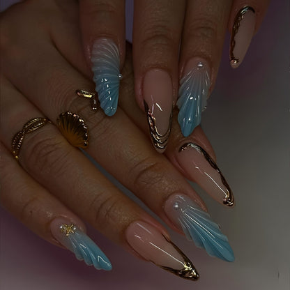 Artistic Sculpted Press-On Nail Set Acalora