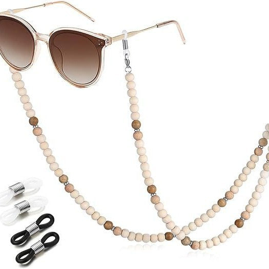 Wooden Beaded Eyewear Chain Acalora