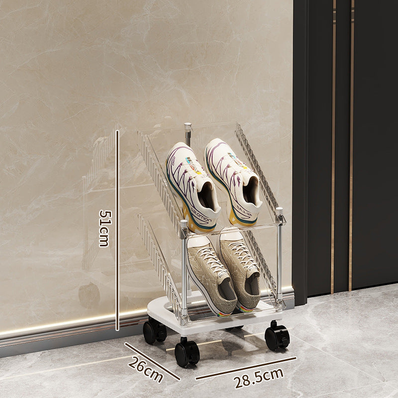Shoe rack with transparent design Acalora