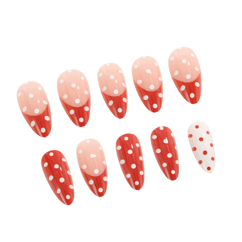 Artificial nails with dots Acalora