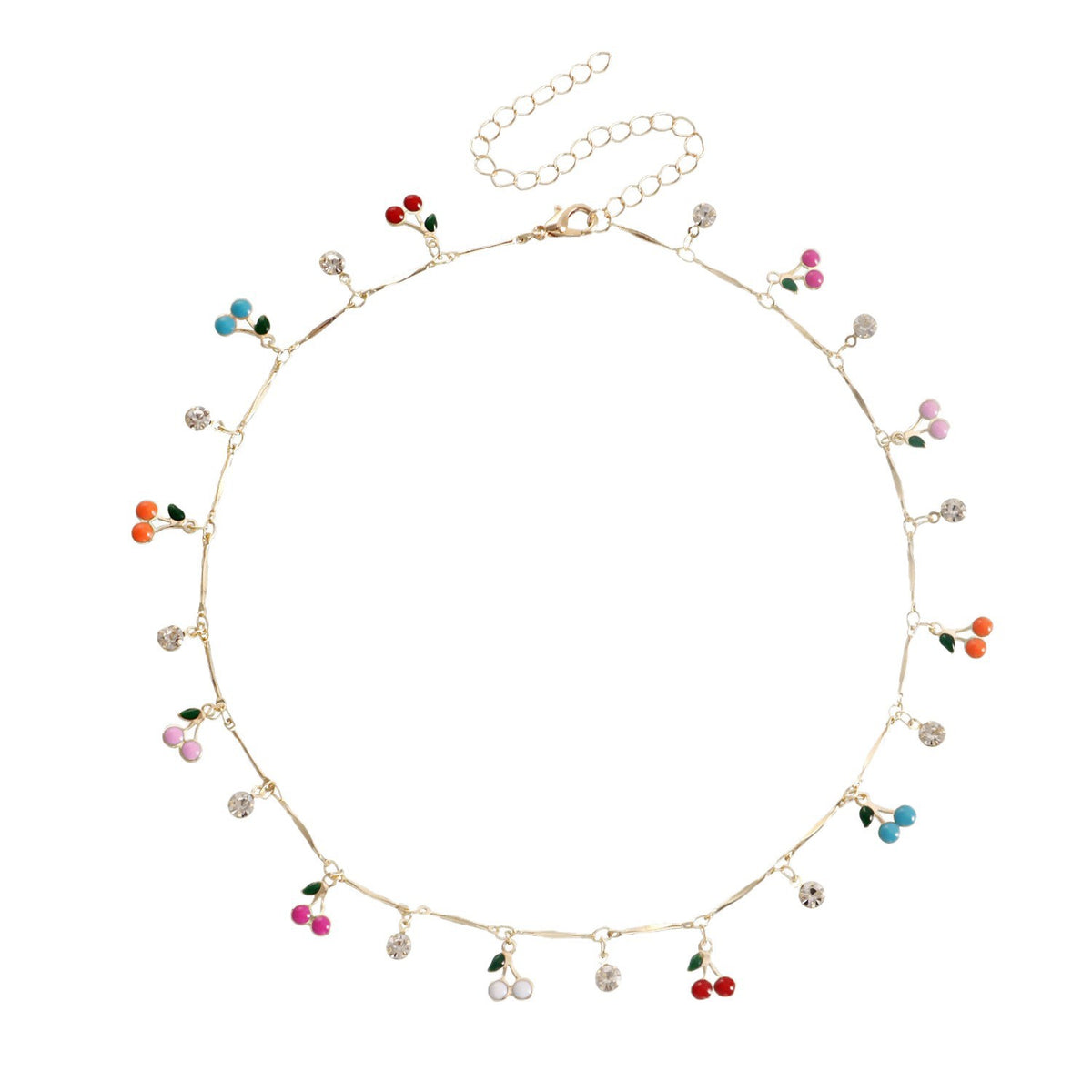 Floral Charm Pendant Necklace Acalora
