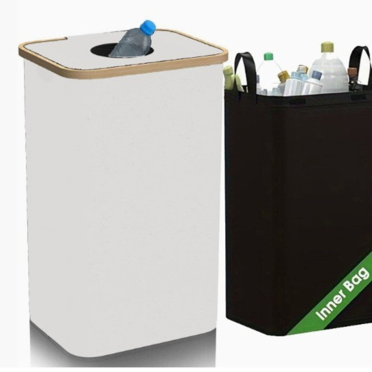 Multifunctional laundry storage box with bamboo lid Acalora