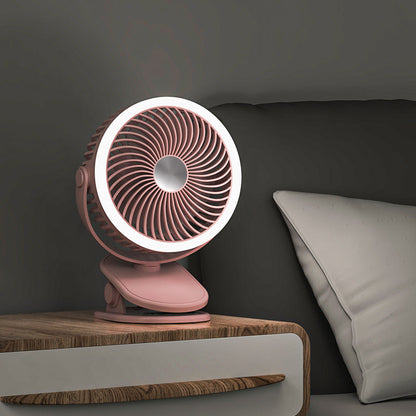 Women's table fan with built-in LED lighting Skanto
