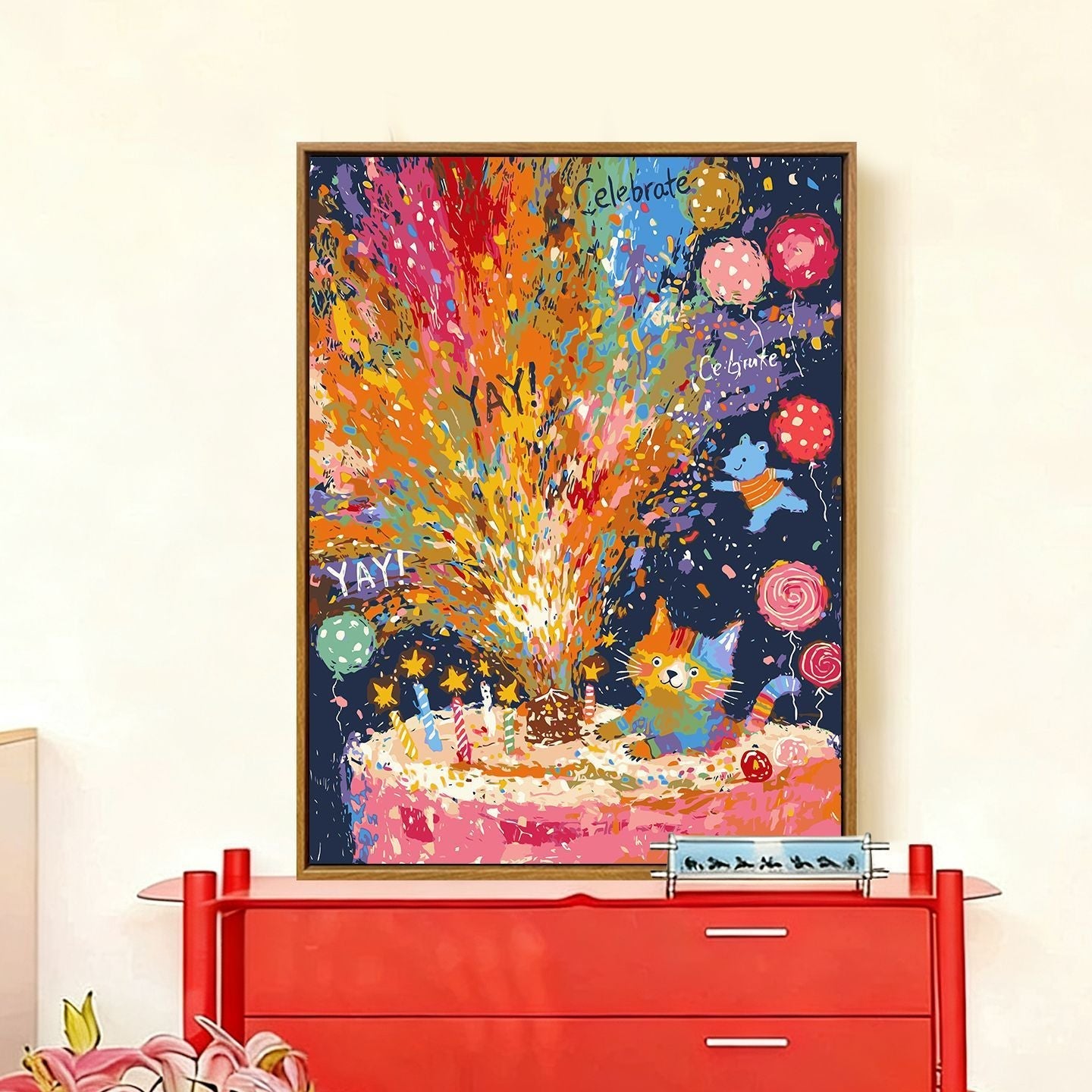 Whimsical Holiday-Themed Wall Art