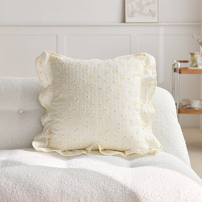 Decorative Ruffled Throw Pillow
