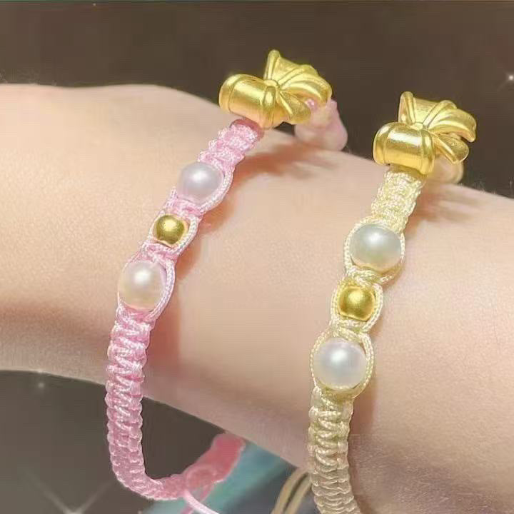 Adjustable Bow Charm Bracelet Acalora 1788856994
