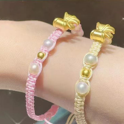 Adjustable Bow Charm Bracelet Acalora 1788856994