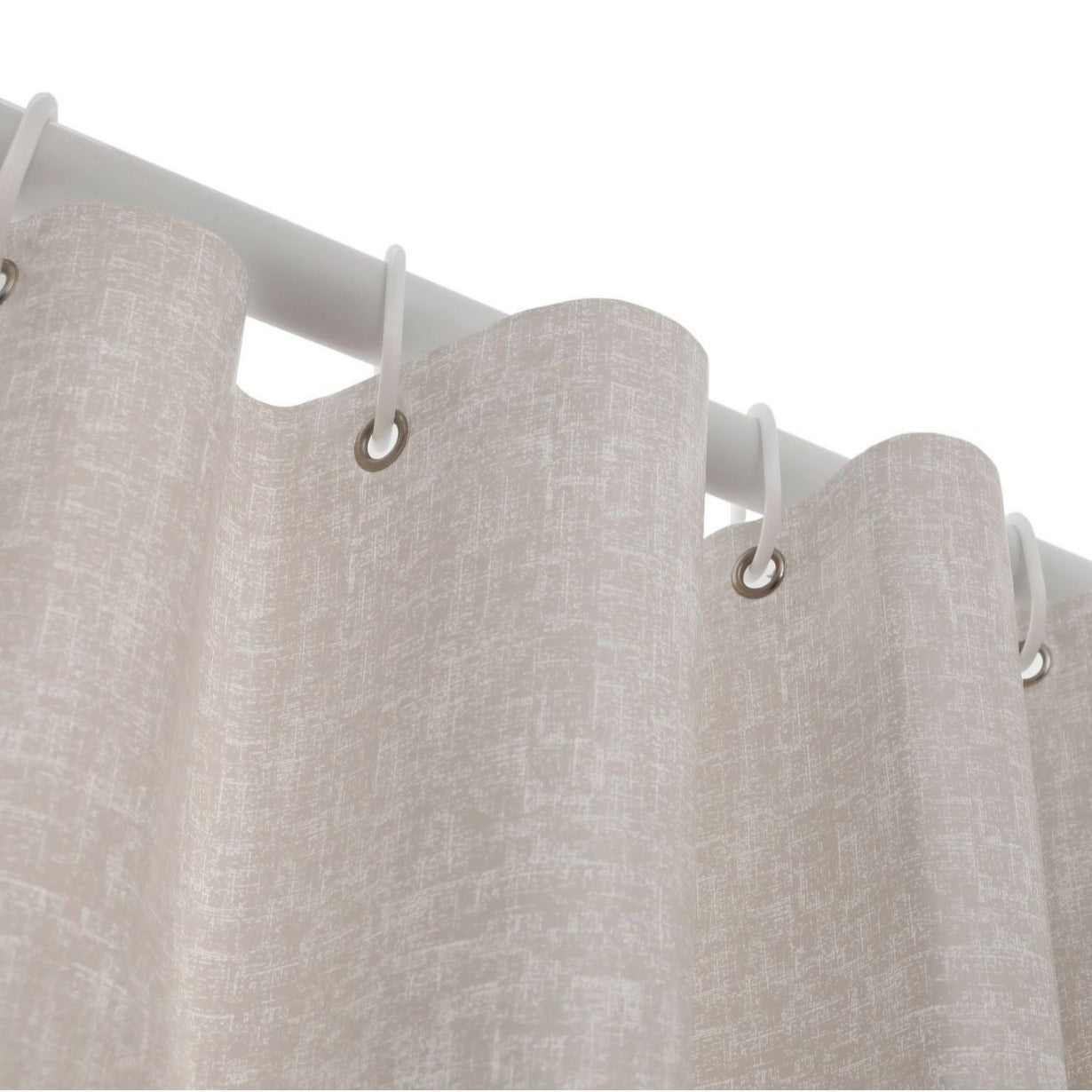 Chevron Pattern Water-Resistant Shower Curtain