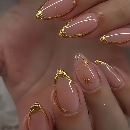 Elegant Gold Foil Accent Nail Art Kit Acalora