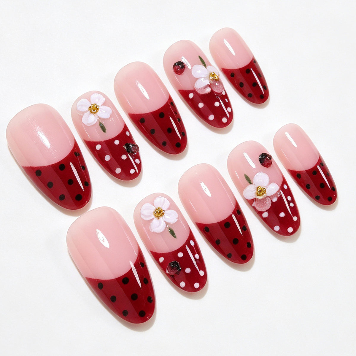 Elegant Floral Nail Art Design Acalora