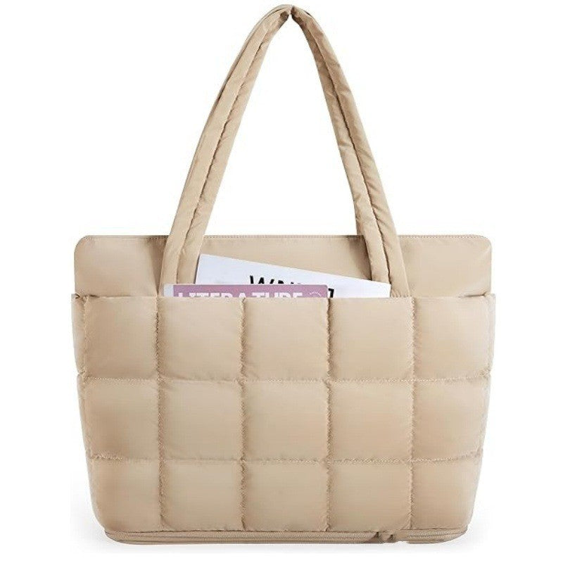 Quilted Oversized Tote Bag Acalora