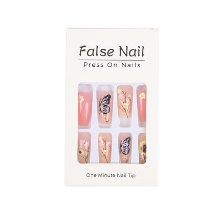 Art nails with floral and summer motifs Acalora