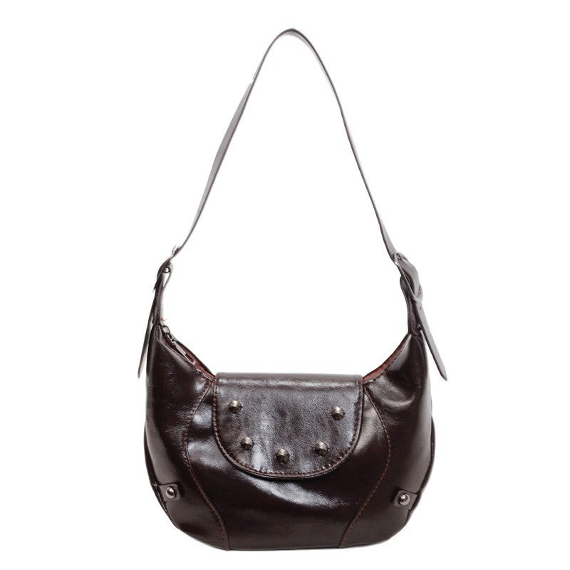 Stylish Leather Hobo Bag Acalora
