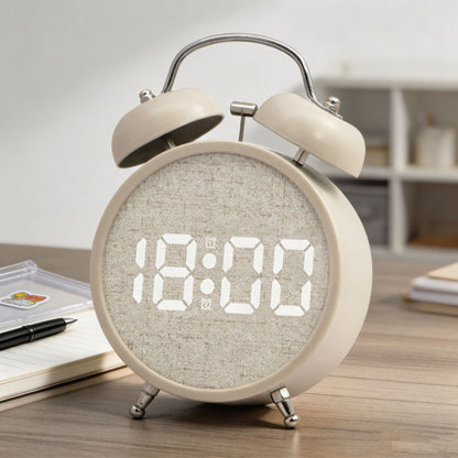 Digital Alarm Clock in Modern Design with Large LED Display