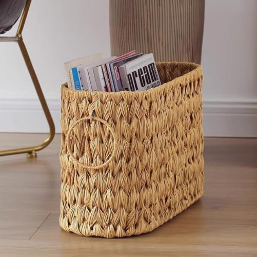 Practical Storage Basket Made of Natural Materials Acalora