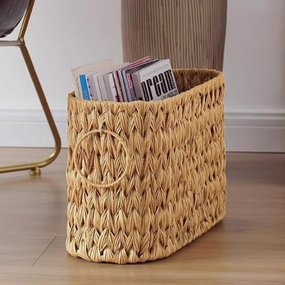 Practical Storage Basket Made of Natural Materials Acalora