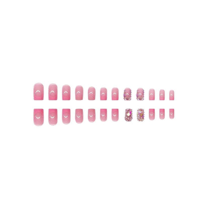 Decorative Nail Art Set with Rhinestone Accents Acalora