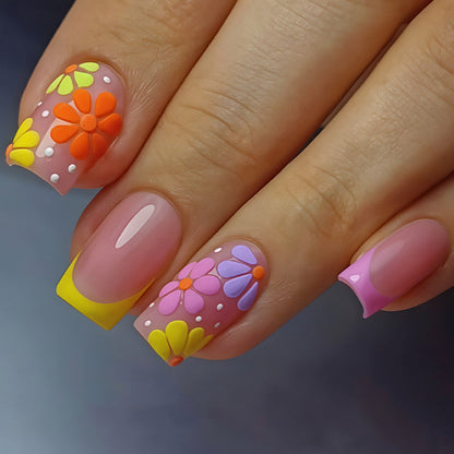 Decorative Floral Nail Art Design Acalora