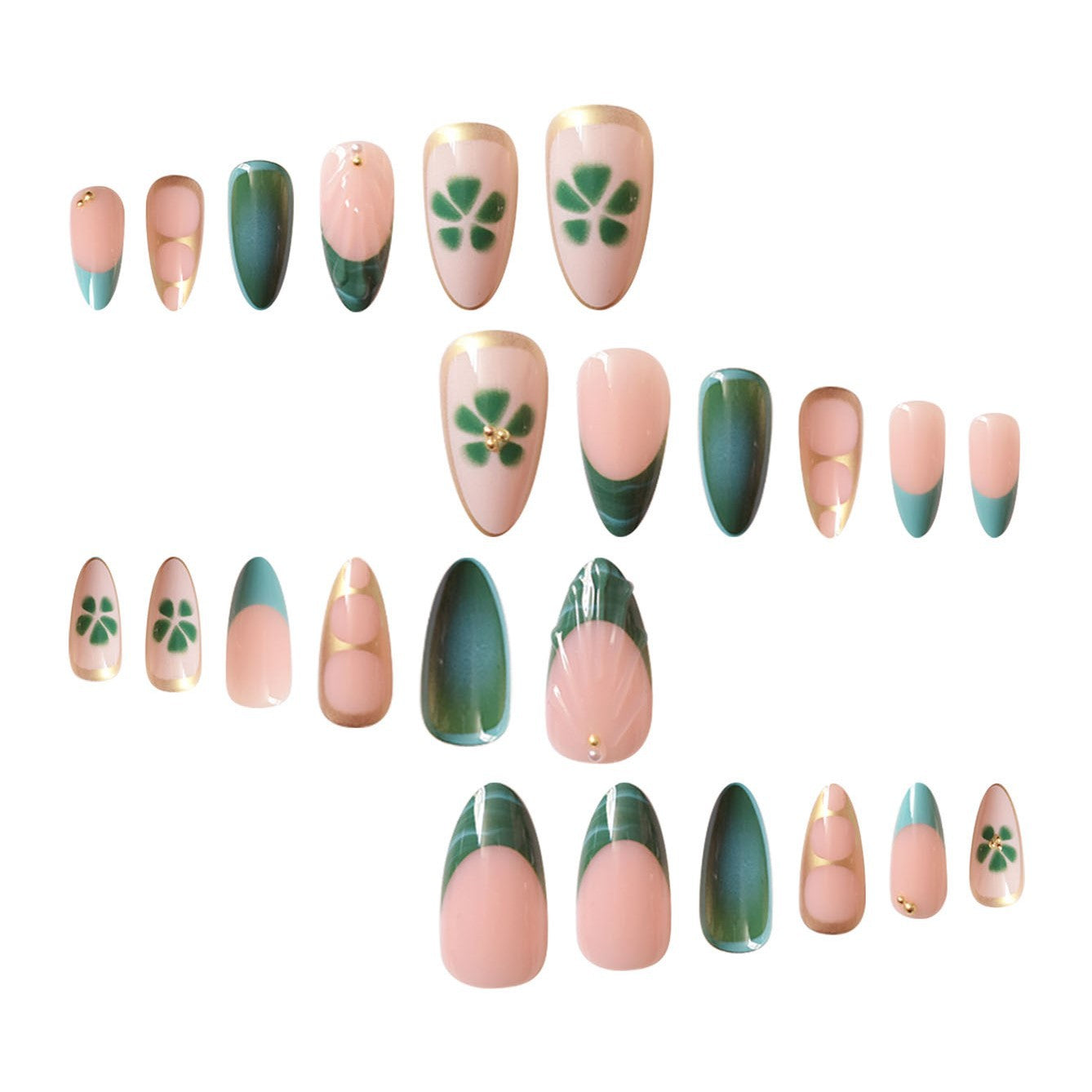 Glamorous Artistic Press-On Nail Extensions Acalora