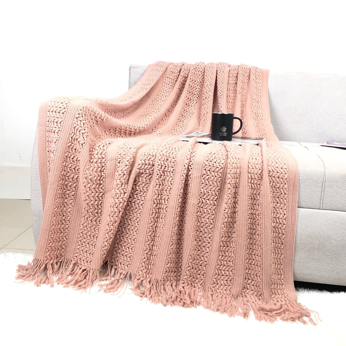 Cozy Knit Throw Blanket