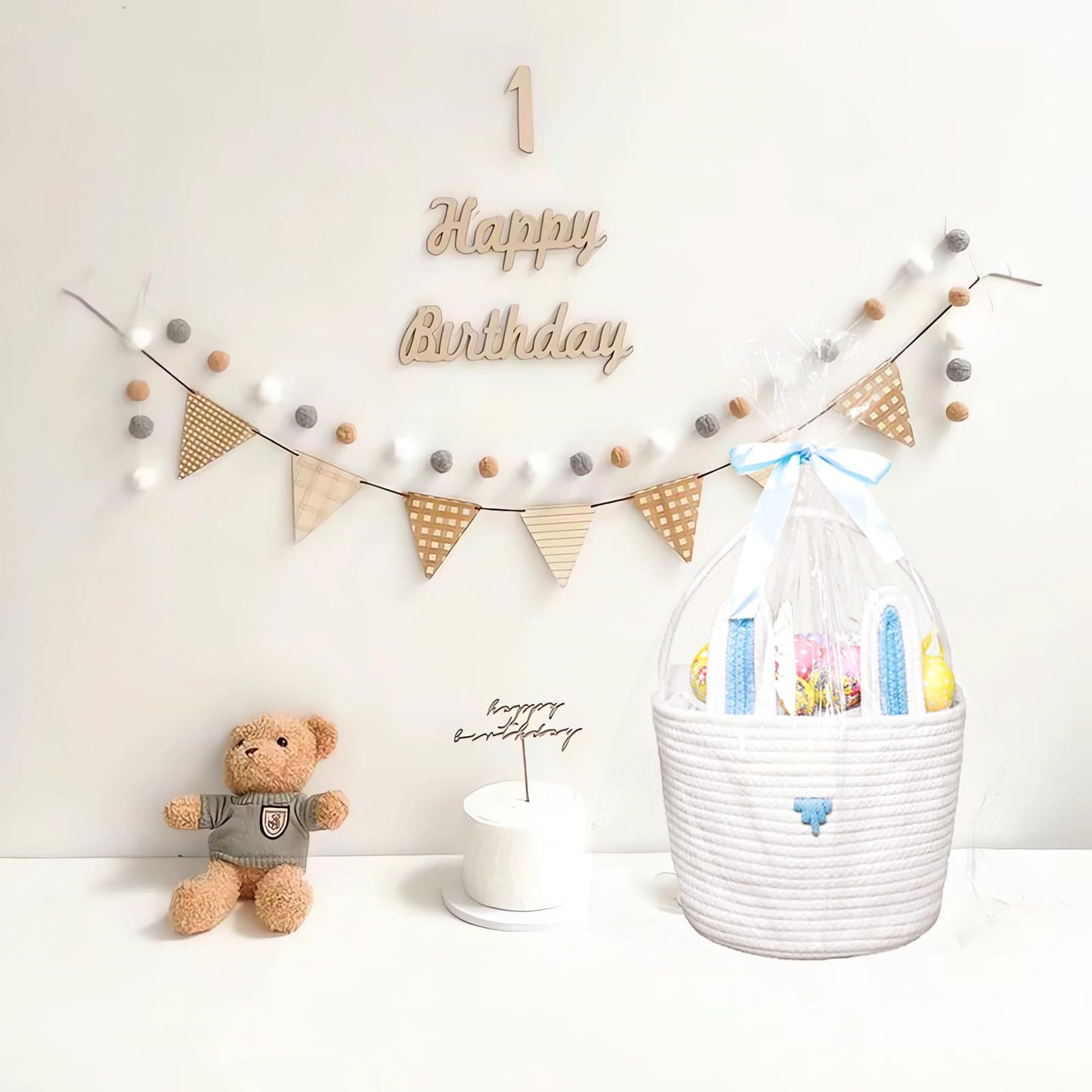 Playful Storage Basket in Rabbit Design Acalora