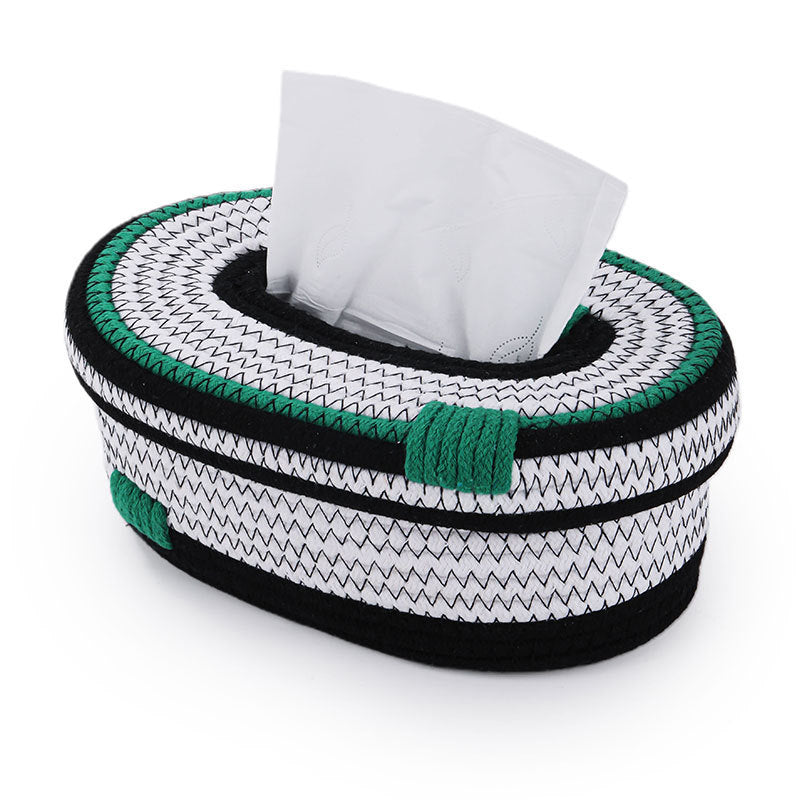 Elegant storage basket made of woven natural material Acalora