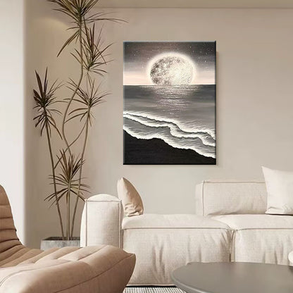 Moonlit Seascape Canvas Art