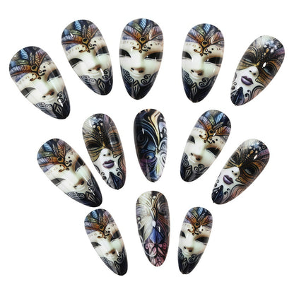 Creatively designed nail art Acalora