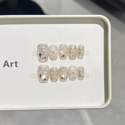 Decorative Acrylic Press-On Nail Art Set Acalora