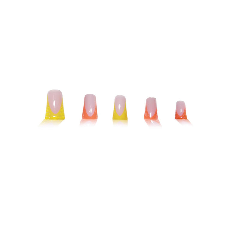 Creative Gel Press-On Nail Set with Fruit Accents Acalora
