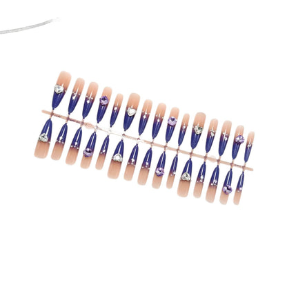 Artificial nails with elegant pendant motif Acalora