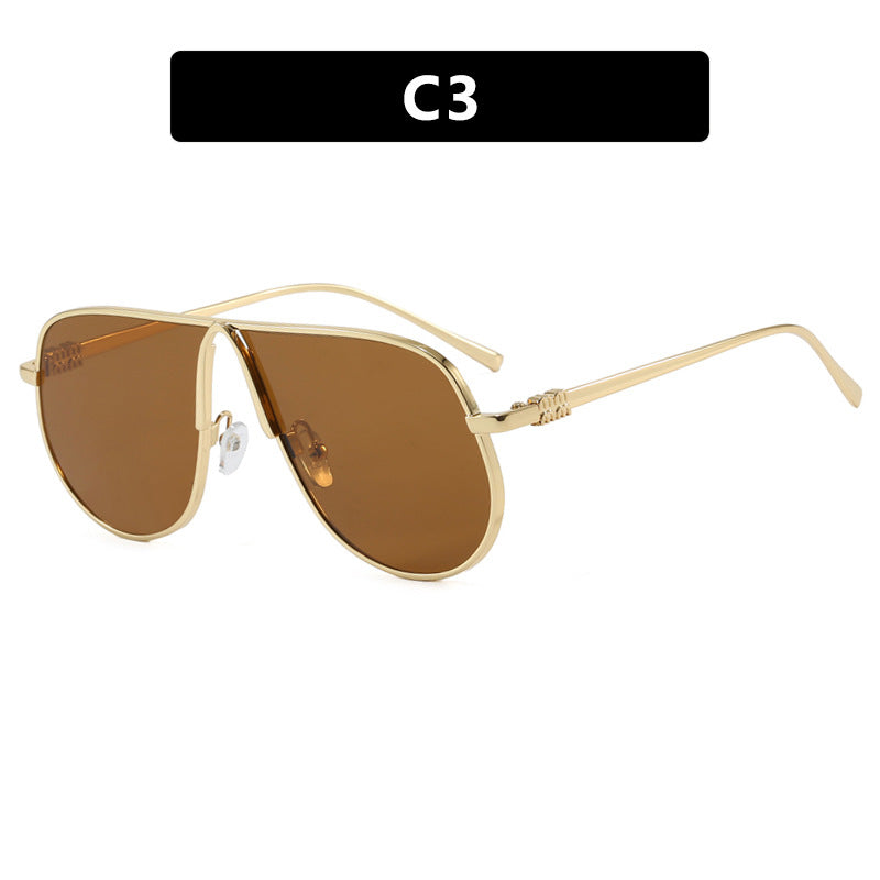 Women's Aviator sunglasses with high-quality metal frame and polarized lenses Karnz